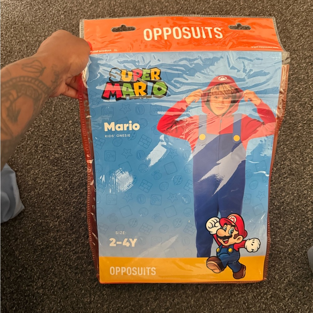 OppoSuits Kids Super Mario Outfit in Red and Blue